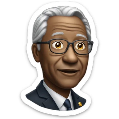 Black man Jean-Marie Lepen sticker