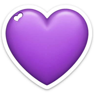 IOS's letter emoji but with a purple heart sticker