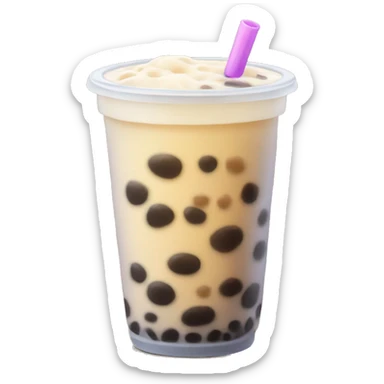 Boba tea sticker