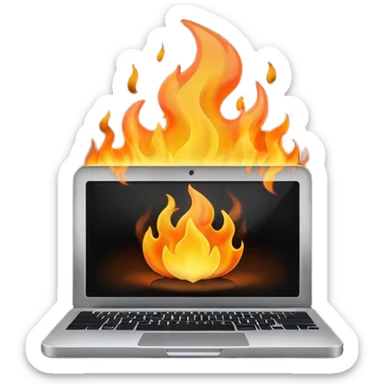 malwarebytes burning laptop sticker