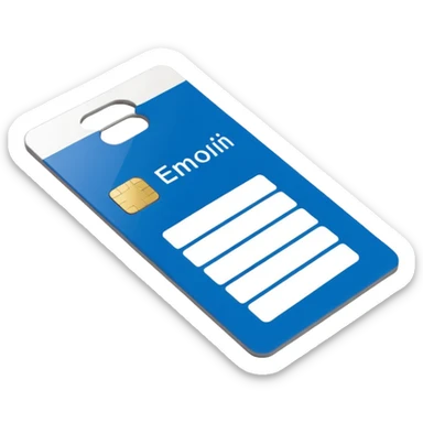 hotel keycard sticker