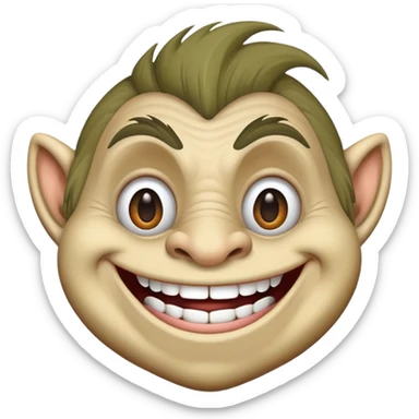a troll face sticker