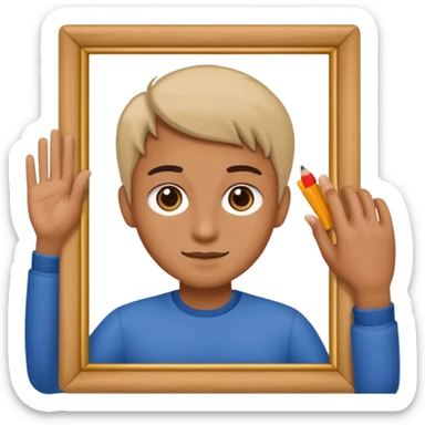 hand sign for taking a picture sticker