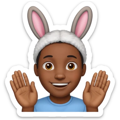 Conejo afro sticker