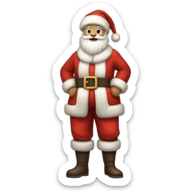 santa claus full body sticker