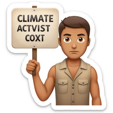 climate activist climate activist man sticker
