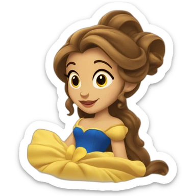Persistence of Memory in the style of Disney’s Beauty and the Beast sticker