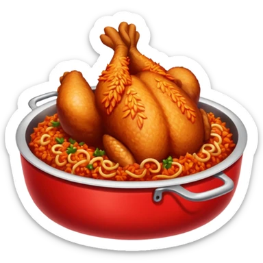 Jollof chicken sticker