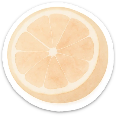 sliced orange sticker
