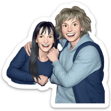 happy moments with friends sticker