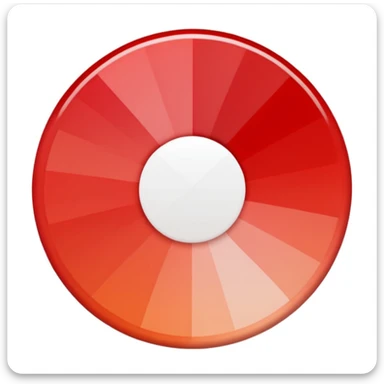 Ombre from red to white sticker