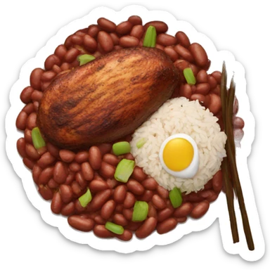 Red Beans and Rice with jerk Chicken sticker