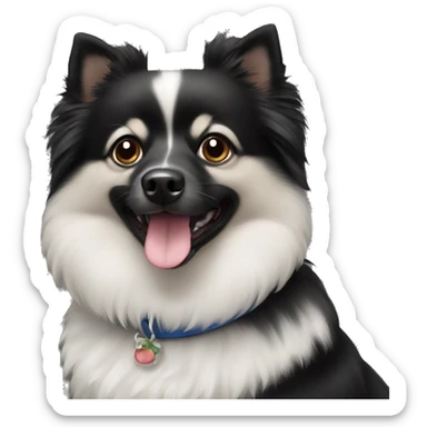 Black German Spitz  sticker