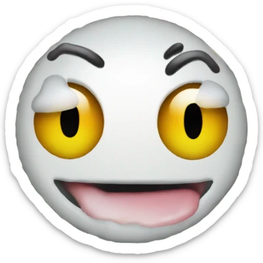 Dollar sign eyes with tounge out emoji sticker