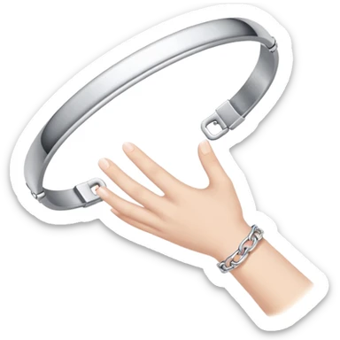 Hand with bracelet emoji sticker