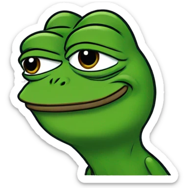 Pepe the frog sticker
