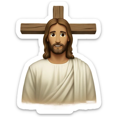 Jesus cross sticker