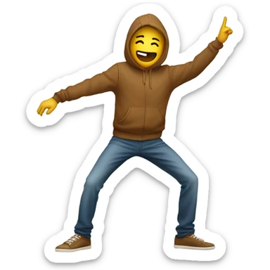 Person dab sticker