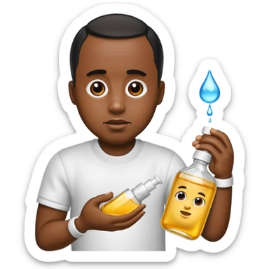 Diddy with baby oil sticker