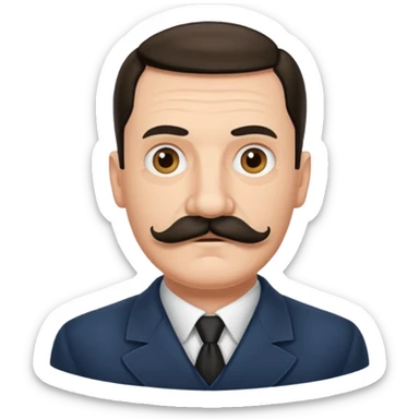 Adolf mustache emoji sticker