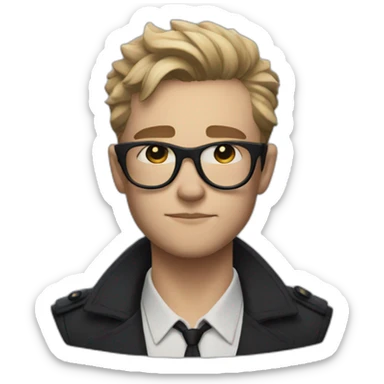 The Handler from Umbrella Academy sticker