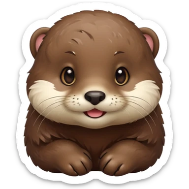 Cute little otter  sticker
