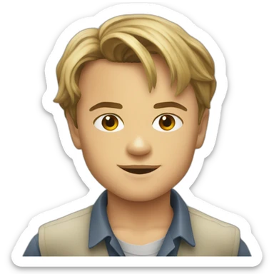 Young Leonardo Dicaprio sticker