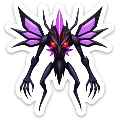 Shiny Dark Exotic Darkrai-Necrozma-Scizor-Hybrid-Creature sticker
