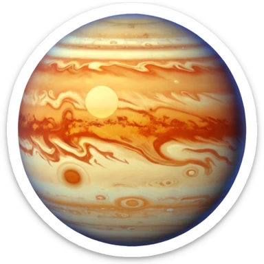 Mercury planet realistic sticker