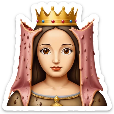 pop art monalisa SPAM meat slop portrait sticker