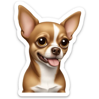 Brown Chihuahua ￼  sticker
