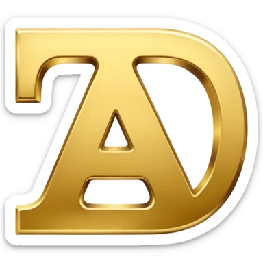 Icon with the letters TY sticker