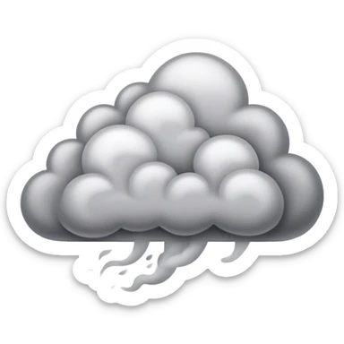 swirling cloud of smoke rising into the air sticker