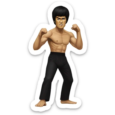 Bruce lee sticker
