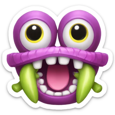 Toe jammer from my singing monsters  sticker