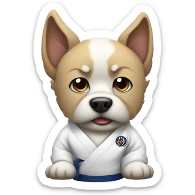 Jiu jitsu dog sticker