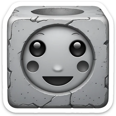 Concrete block sticker