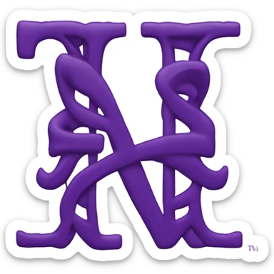 northwestern logo with a r sticker