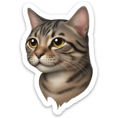 Cat tattoo piersing sticker