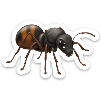 sick person ant good cat sticker