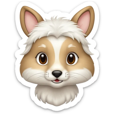 Danish doe wisk sticker