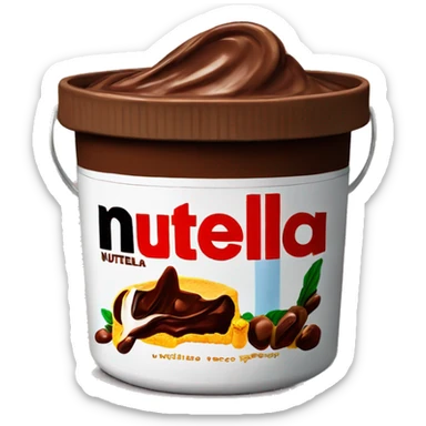 Giant bucket of nutella sticker