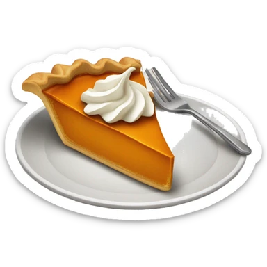 Pumpkin pie sticker