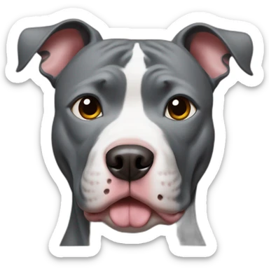 pitbull Zany face sticker