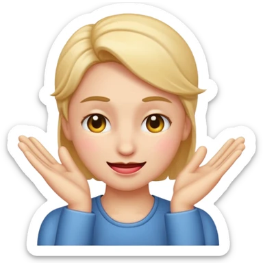 emoji smirking with the hand on the forehead blushing sticker