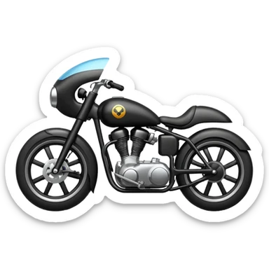 Bullet bike with black sticker