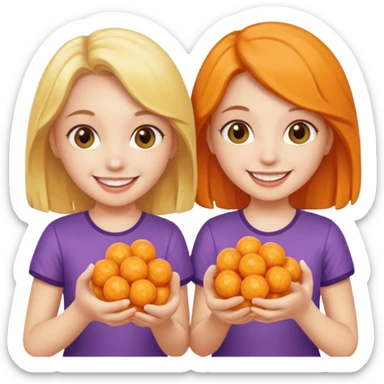 Cheeseball twins sticker