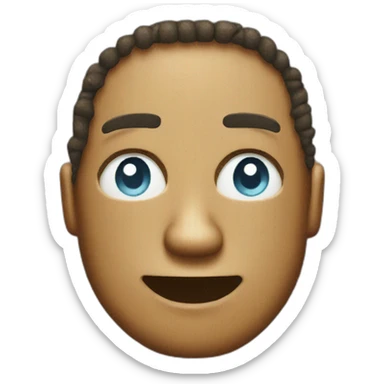 a pixelated sweatsmile emoji sticker