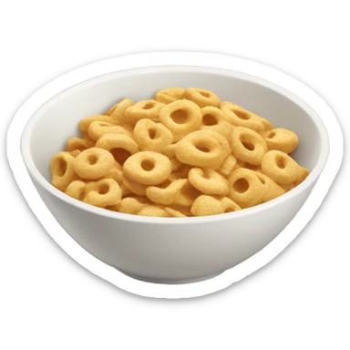 cereal in a bowl sticker