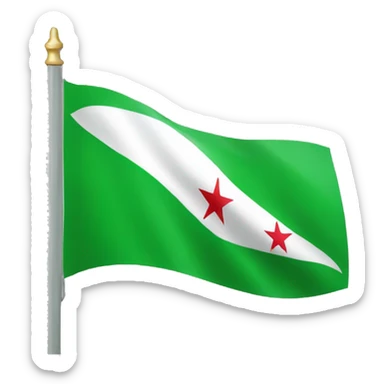 Green syria flag sticker